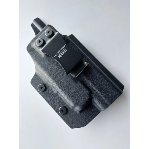 Zestaw do Glock 17/19: Latarka NITECORE NPL25 GL (zielony laser) + kabura NITECORE NPH40 do Glock 17/19
