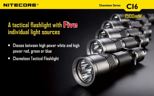 Latarka Nitecore CI6 Chameleon z Podczerwienią 440 Lumenów-7