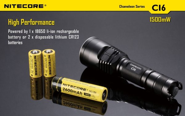 Latarka Nitecore CI6 Chameleon z Podczerwienią 440 Lumenów-18