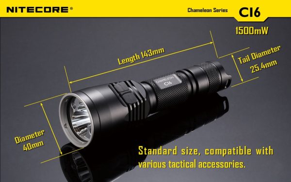 Latarka Nitecore CI6 Chameleon z Podczerwienią 440 Lumenów-29
