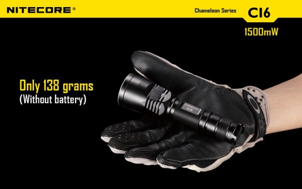 Latarka Nitecore CI6 Chameleon z Podczerwienią 440 Lumenów-30