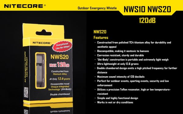 Gwizdek bezpieczeństwa Nitecore NWS10 120 dB-15