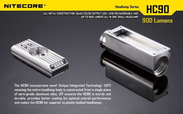 Latarka czołowa Nitecore HC90 900 Lumenów-6