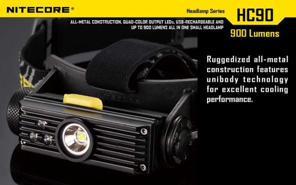 Latarka czołowa Nitecore HC90 900 Lumenów-18