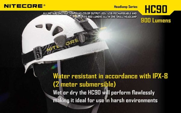 Latarka czołowa Nitecore HC90 900 Lumenów-23