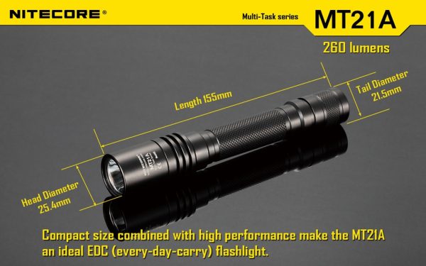 Latarka Nitecore MT21A 260 Lumenów-14
