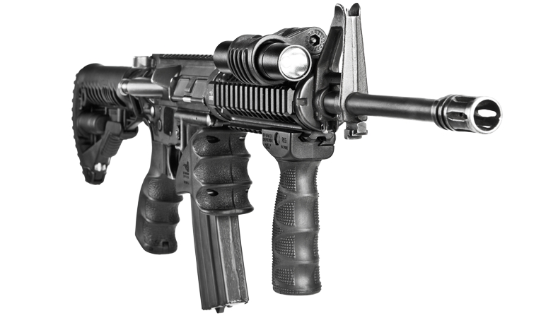 Wysokość (mm): 119 | Szerokość (mm): 47 | Waga (g): 138 | Długość całkowita (cm): 54 - LifeGun.pl Uchwyt przedni FAB REG-1