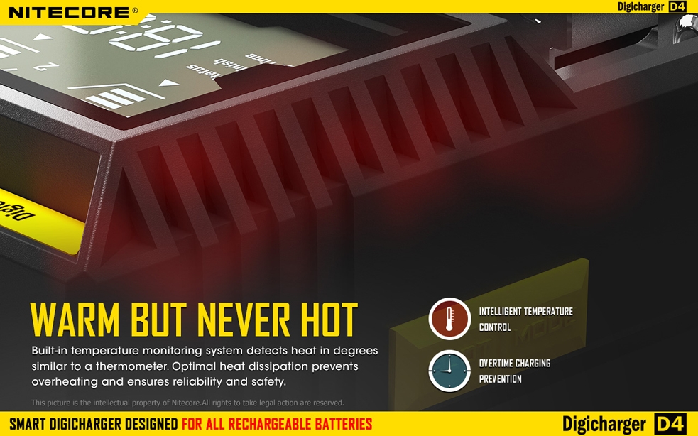 Ładowarka Nitecore Digicharger D4 Ładowarka do baterii Nitecore D4 to uniwersalne urządzenie, dzięki któremu można naładować niemal wszystkie modele cylindrycznych akumulatorów. Jej największym atutem jest możliwość dopasowania do rozmiaru baterii dzięki przesuwanemu elementowi. Ładowarka do akumulatorów automatycznie rozpoznaje akumulatory Li-ion, Ni-MH oraz Ni-Cd oraz dopasowuje optymalny rodzaj ładowania. Warto nadmienić, że akumulatory ładowane są niezależnie - LifeGun.pl Ładowarka do Akumulatorów Nitecore Digicharger D4-15