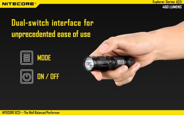 Latarka Nitecore EC21 460 lumenów-10