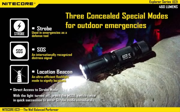 Latarka Nitecore EC21 460 lumenów-13