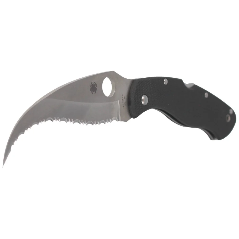 Nóż Spyderco Civilian G-10 Black Spyder (C12GS) 2 Nóż Spyderco Civilian G-10 Black Spyder (C12GS)