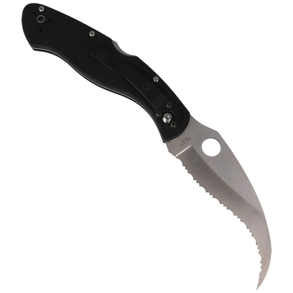 Nóż Spyderco Civilian G-10 Black Spyder (C12GS) 3 Nóż Spyderco Civilian G-10 Black Spyder (C12GS)