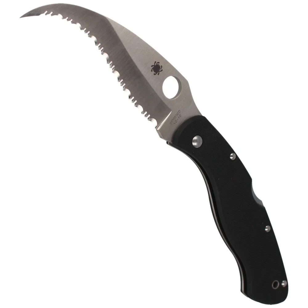 Nóż Spyderco Civilian G-10 Black Spyder (C12GS) 4 Nóż Spyderco Civilian G-10 Black Spyder (C12GS)