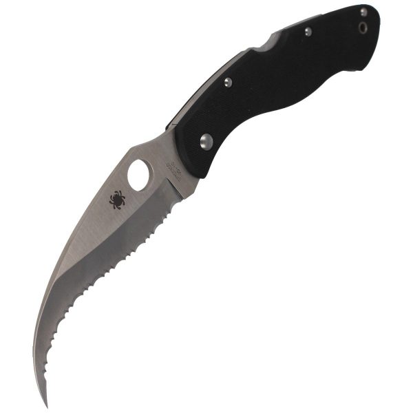 Nóż Spyderco Civilian G-10 Black Spyder (C12GS)-5