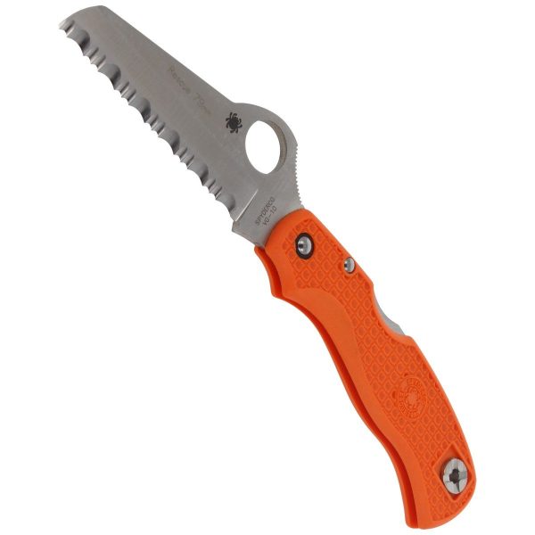 Nóż Spyderco Rescue 79mm FRN Orange (C45SOR)-4