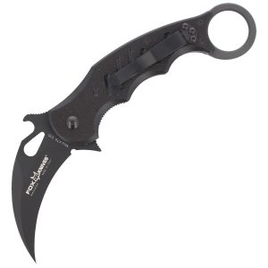 Nóż składany Fox Karambit w/ Emerson Wave Black G10, Black Idroglider N690Co (479)-1