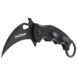 Nóż składany Fox Karambit w/ Emerson Wave Black G10, Black Idroglider N690Co (479)-2