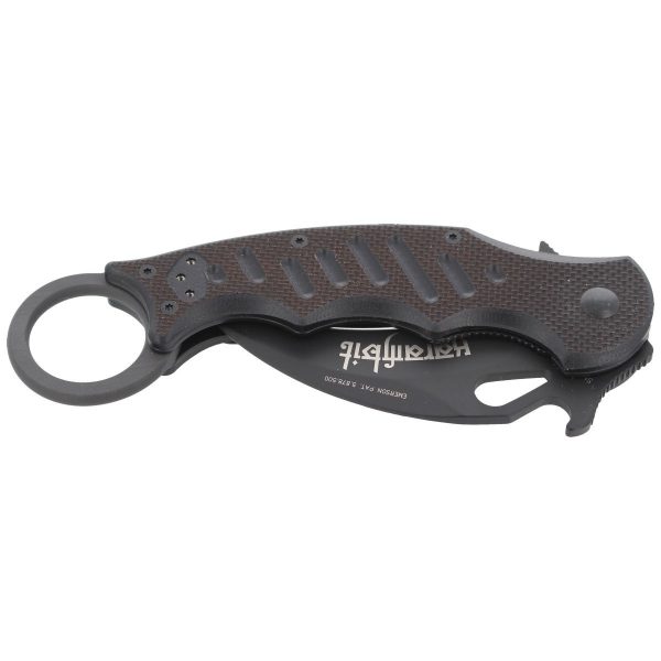 Nóż składany Fox Karambit w/ Emerson Wave Black G10, Black Idroglider N690Co (479)-6