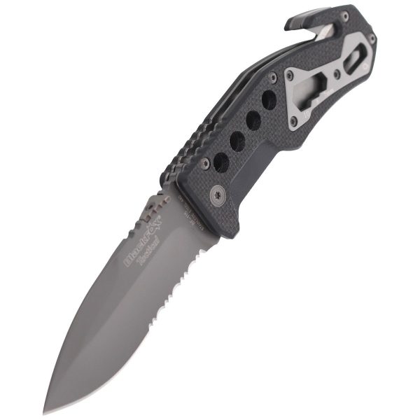 Nóż składany ratowniczy BlackFox G10 Black Rescue Folder (BF-115)-7