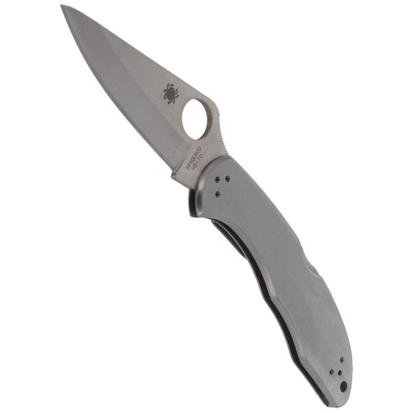 Nóż Spyderco Delica 4 Stainless Steel Plain (C11P)-4