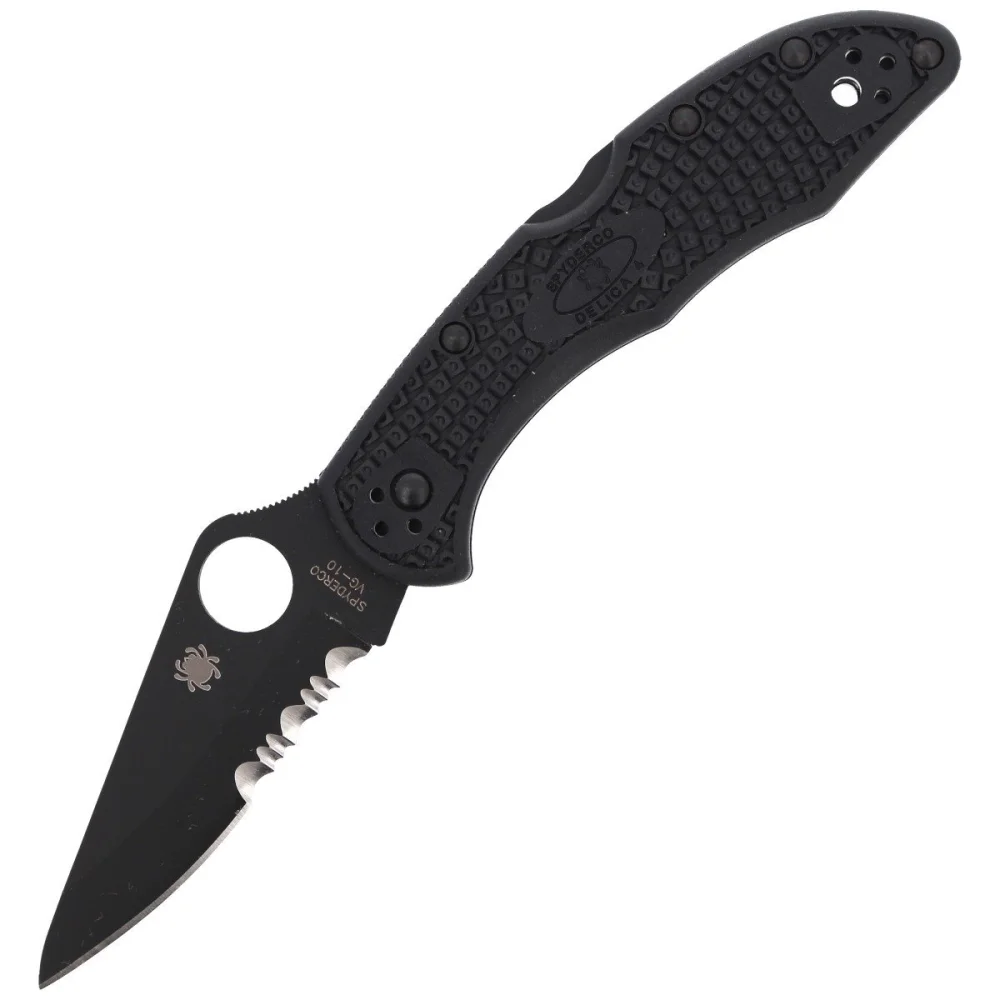 Nóż Spyderco Delica 4 FRN Black/Black Blade (C11PSBBK) 1 Nóż Spyderco Delica 4 FRN Black/Black Blade (C11PSBBK)