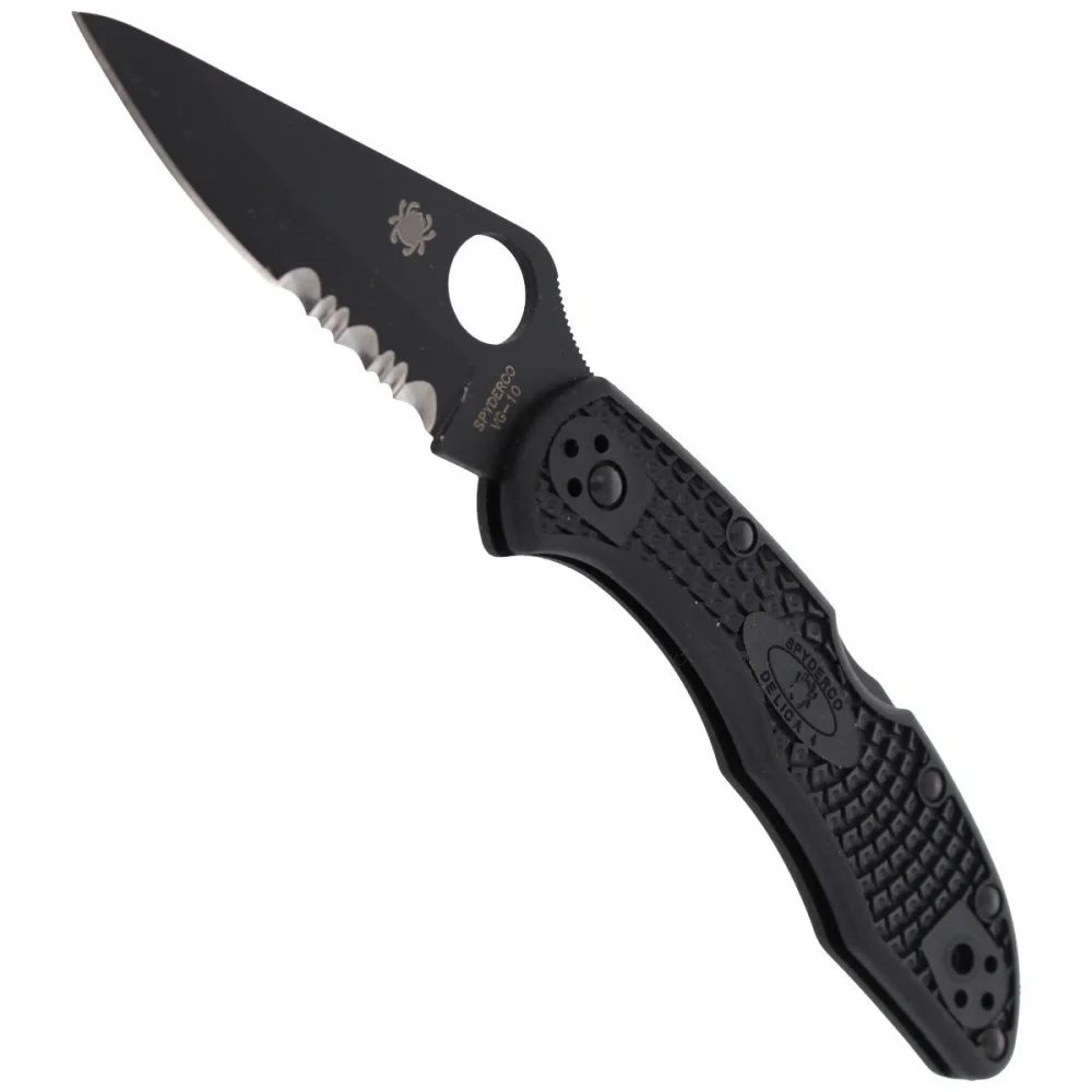 Nóż Spyderco Delica 4 FRN Black/Black Blade (C11PSBBK) 4 Nóż Spyderco Delica 4 FRN Black/Black Blade (C11PSBBK)