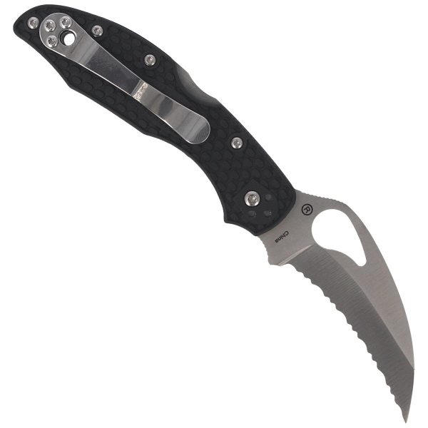 Nóż Spyderco Hawkbill Byrd FRN Black, Spyder (BY22SBK)-3