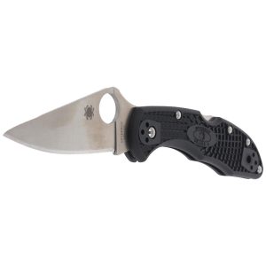 Nóż Spyderco Delica 4 FRN Black Flat Ground Plain (C11FPBK)-2