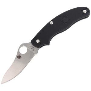 Nóż składany Spyderco UK Penknife Drop Point Black FRN, Satin CTS BD1N by Sal Glesser (C94PBK3)-1