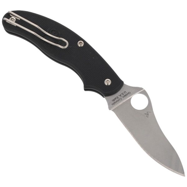 Nóż składany Spyderco UK Penknife Drop Point Black FRN, Satin CTS BD1N by Sal Glesser (C94PBK3)-3