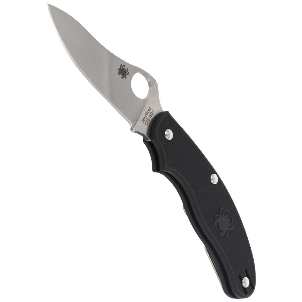 Nóż składany Spyderco UK Penknife Drop Point Black FRN, Satin CTS BD1N by Sal Glesser (C94PBK3) 4 Nóż składany Spyderco UK Penknife Drop Point Black FRN, Satin CTS BD1N by Sal Glesser (C94PBK3)