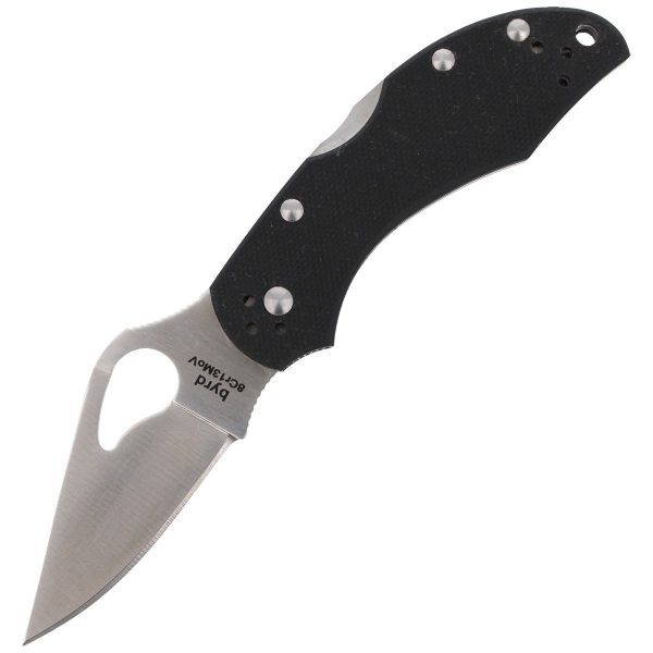 Nóż Spyderco Byrd Robin 2 G-10 Black, Plain (BY10GP2)-1