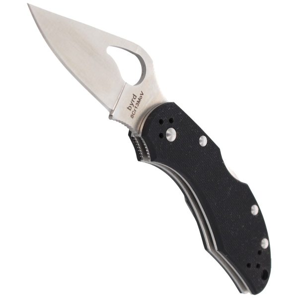 Nóż Spyderco Byrd Robin 2 G-10 Black, Plain (BY10GP2)-4