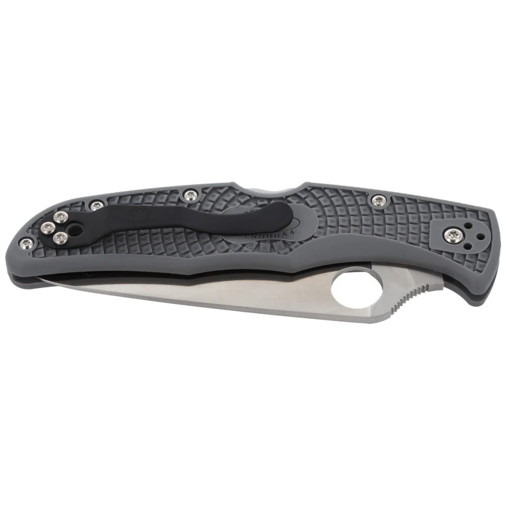 Nóż Spyderco Endura 4 FRN Gray Flat Ground Plain (C10FPGY) 6 Nóż Spyderco Endura 4 FRN Gray Flat Ground Plain (C10FPGY)