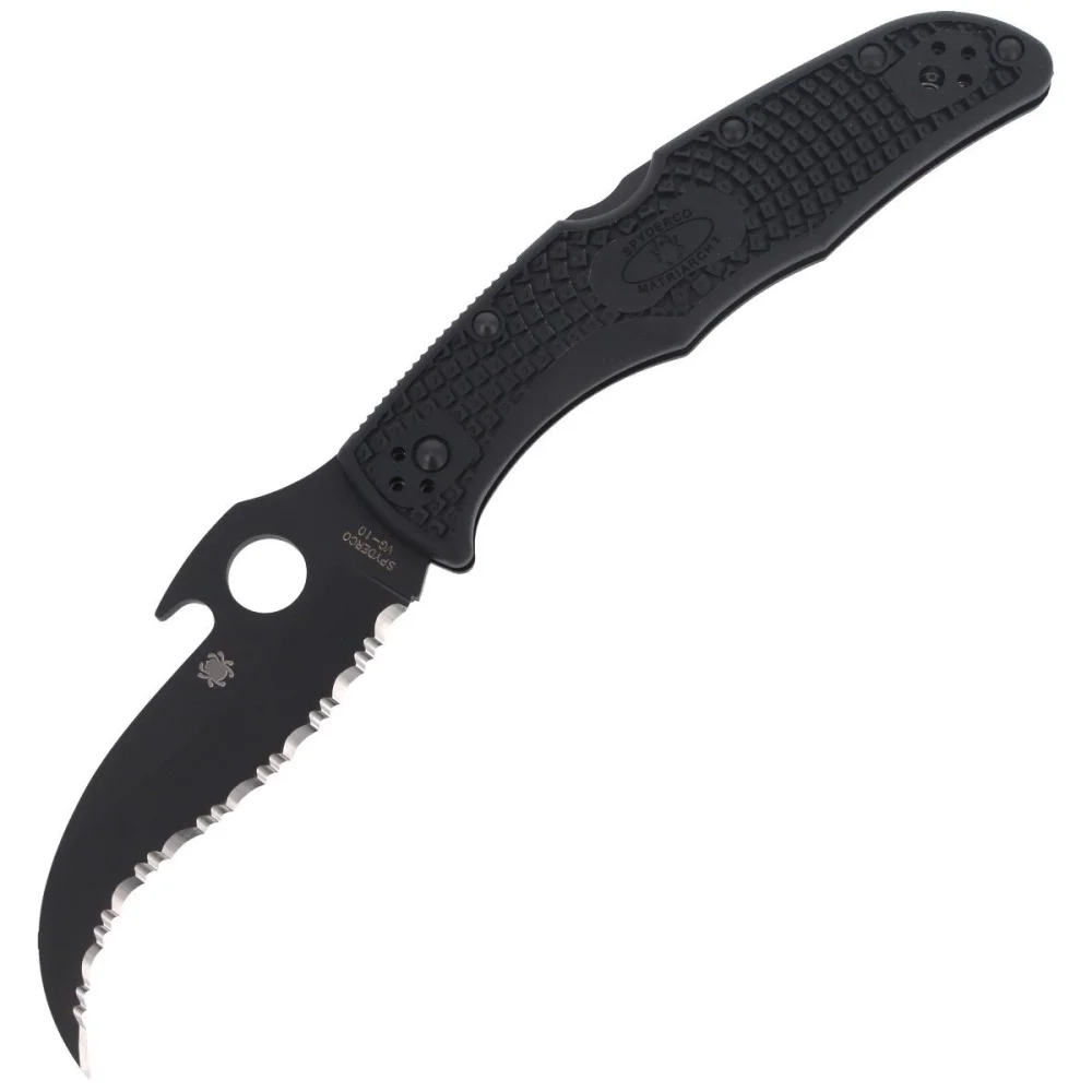 Nóż Spyderco Matriarch 2 FRN Emerson Opener Black Blade (C12SBBK2W) 1 Nóż Spyderco Matriarch 2 FRN Emerson Opener Black Blade (C12SBBK2W)