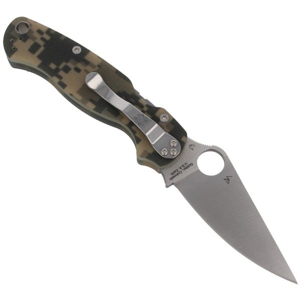 Nóż składany Spyderco Para Military 2 G-10 Camo Plain (C81GPCMO2)-3