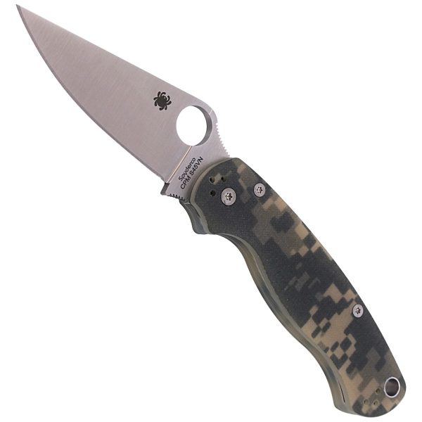 Nóż składany Spyderco Para Military 2 G-10 Camo Plain (C81GPCMO2)-4