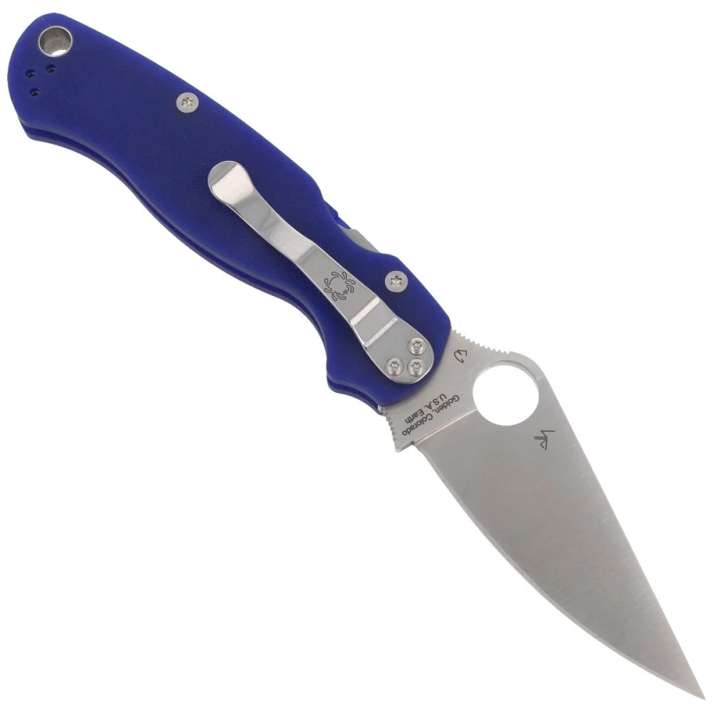 Nóż składany Spyderco Para Military 2 G-10 Dark Blue CPM S110V (C81GPDBL2) 3 Nóż składany Spyderco Para Military 2 G-10 Dark Blue CPM S110V (C81GPDBL2)