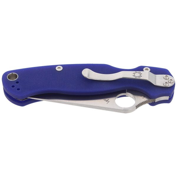 Nóż składany Spyderco Para Military 2 G-10 Dark Blue CPM S110V (C81GPDBL2)-6