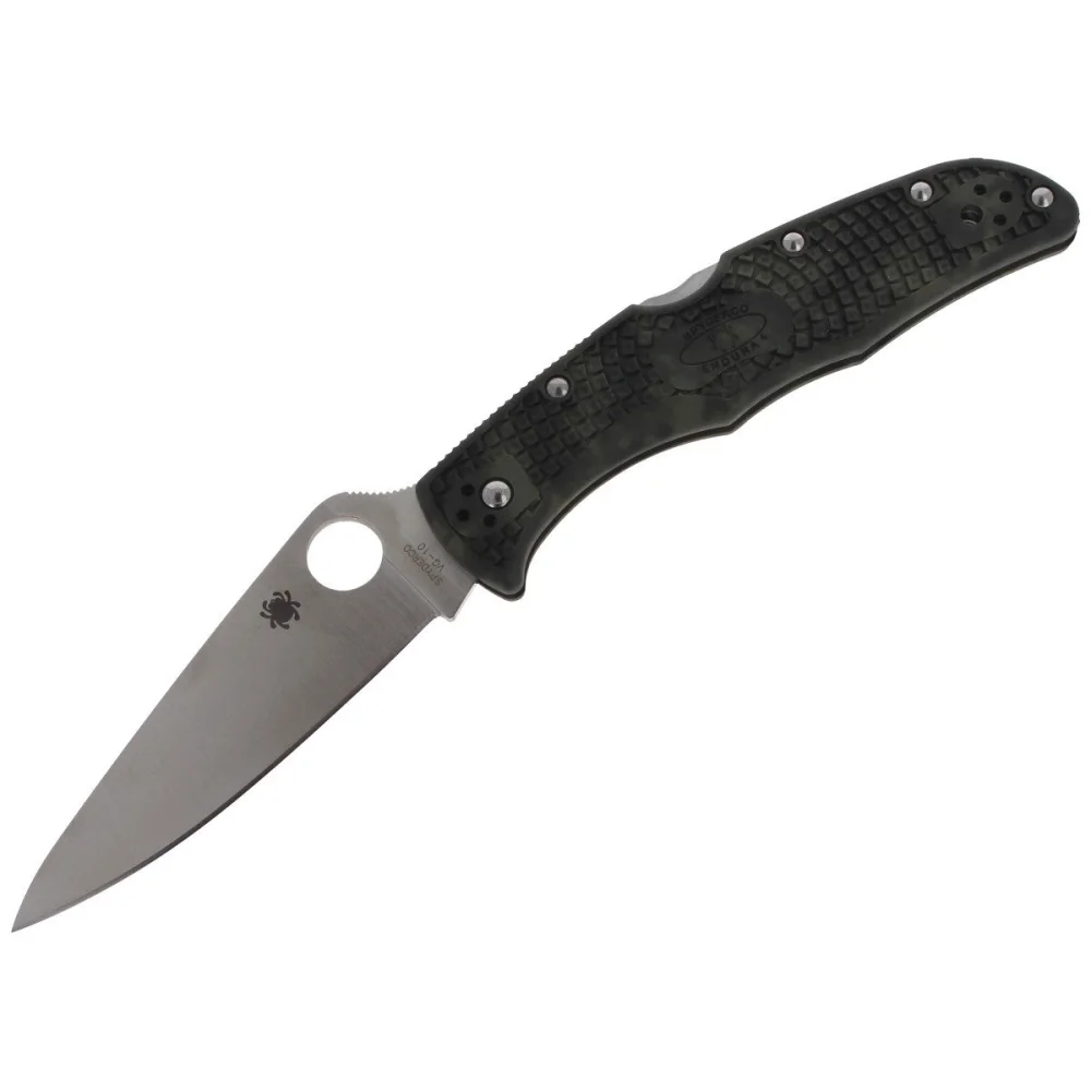 Nóż Spyderco Endura 4 FRN Zome Green Plain (C10ZFPGR) 2 Nóż Spyderco Endura 4 FRN Zome Green Plain (C10ZFPGR)