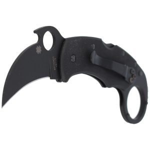 Nóż składany Spyderco Karambit Karahawk G-10 All Black (C170GBBKP)-2