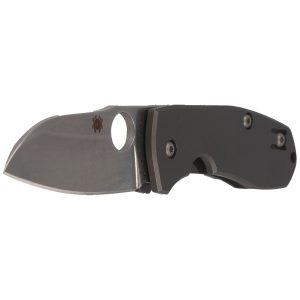 Nóż składany Spyderco Techno 2 Gray Titanium, Stonewashed CTS XHP by Marcin Slysz (C158TIP2)-2