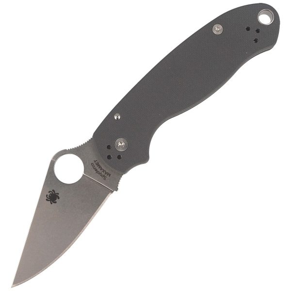 Nóż składany Spyderco Para 3 G-10 Dark Gray Maxamet Plain (C223GPDGY)-2