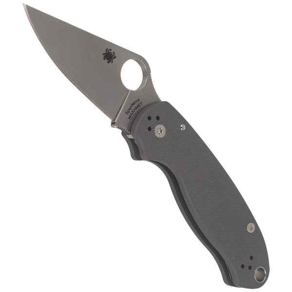 Nóż składany Spyderco Para 3 G-10 Dark Gray Maxamet Plain (C223GPDGY)-6