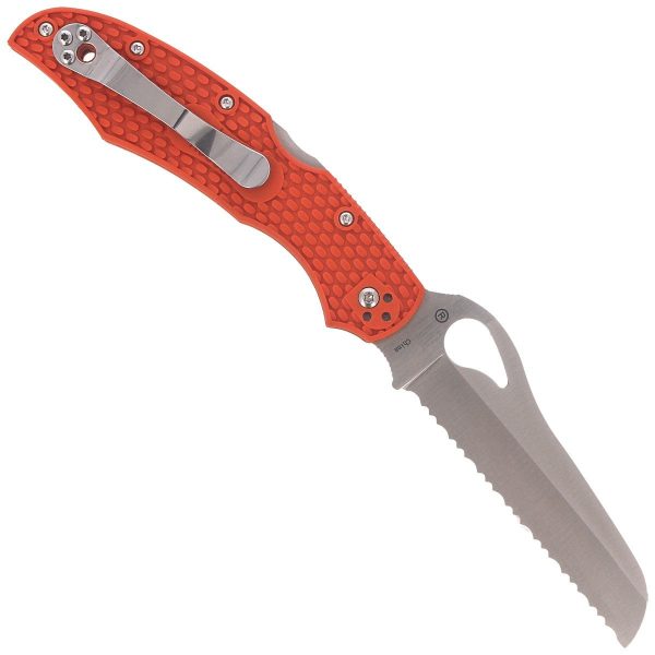 Nóż Spyderco Byrd Cara Cara Rescue 2 FRN Orange, Spyder (BY17SOR2)-4