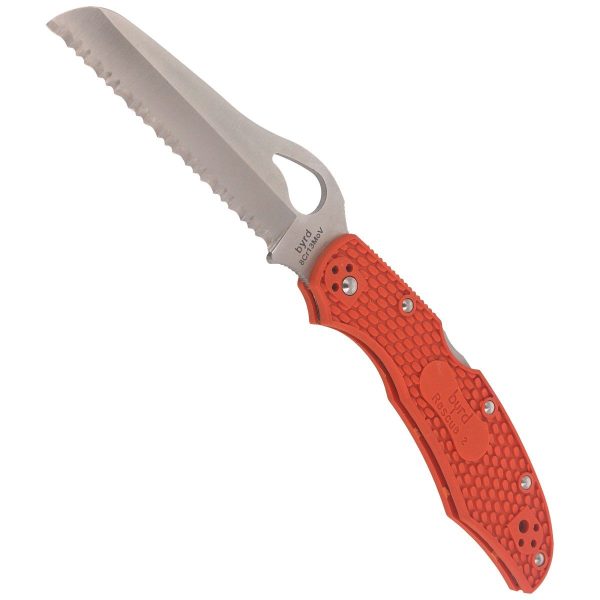 Nóż Spyderco Byrd Cara Cara Rescue 2 FRN Orange, Spyder (BY17SOR2)-5