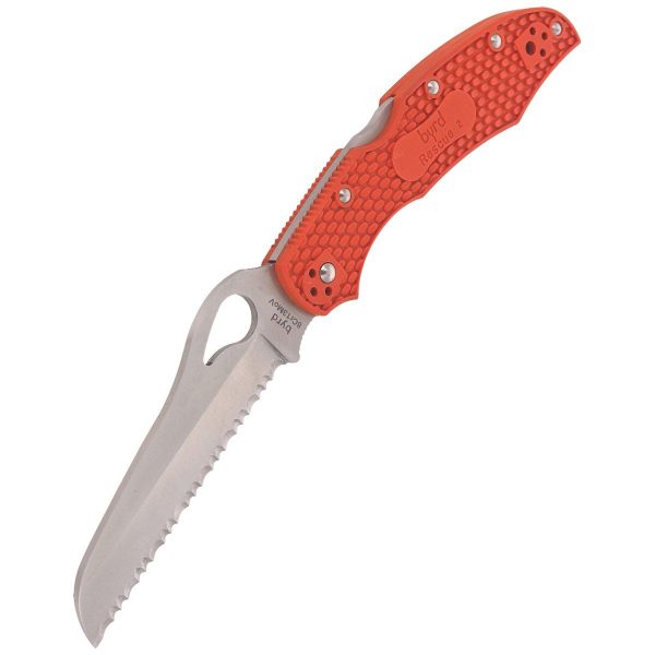 Nóż Spyderco Byrd Cara Cara Rescue 2 FRN Orange, Spyder (BY17SOR2)-6