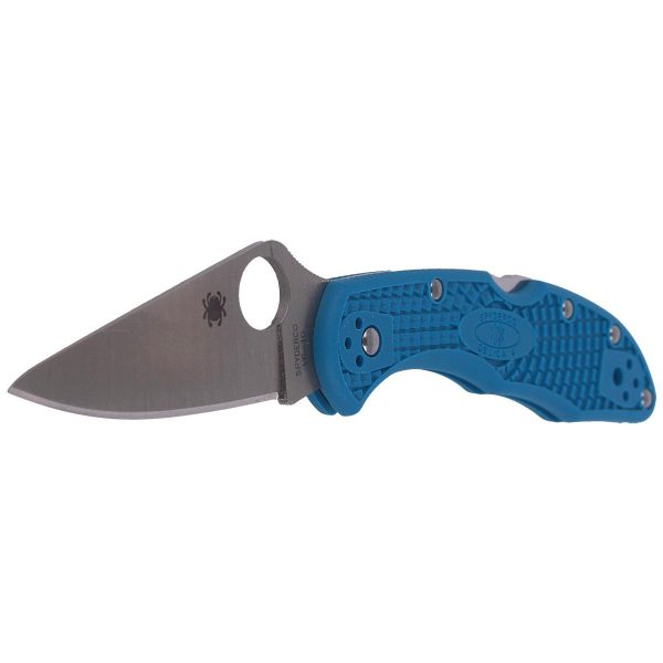 Nóż składany Spyderco Delica 4 FRN Blue Flat Ground Plain (C11FPBL)-3