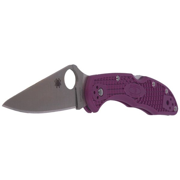Nóż Spyderco Delica 4 Flat Ground Lightweight Purple Plain (C11FPPR)-3