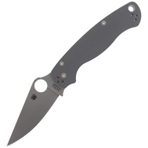 Nóż składany Spyderco Para Military 2 G-10 Dark Gray Maxamet Plain (C81GPDGY2)-1
